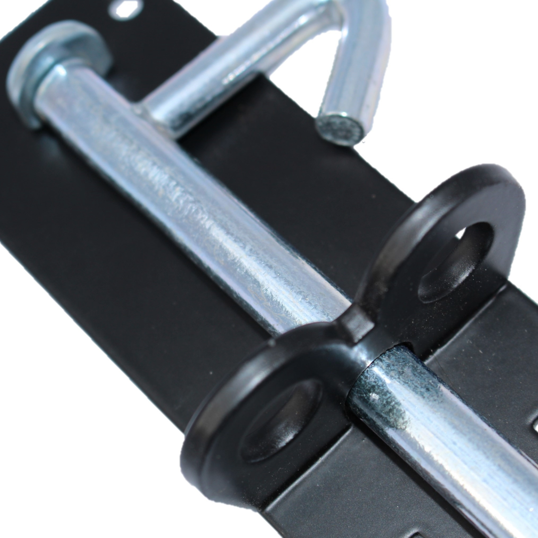 PAIR 4/6/8 inch Brenton Bolt - Black & Zinc Heavy Duty Garden Gate Shed Door