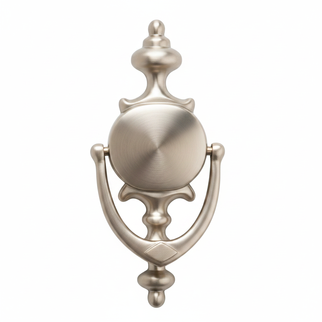 Champion 7" Satin Solid Brass Door Knocker Victorian Front Door - 178mm