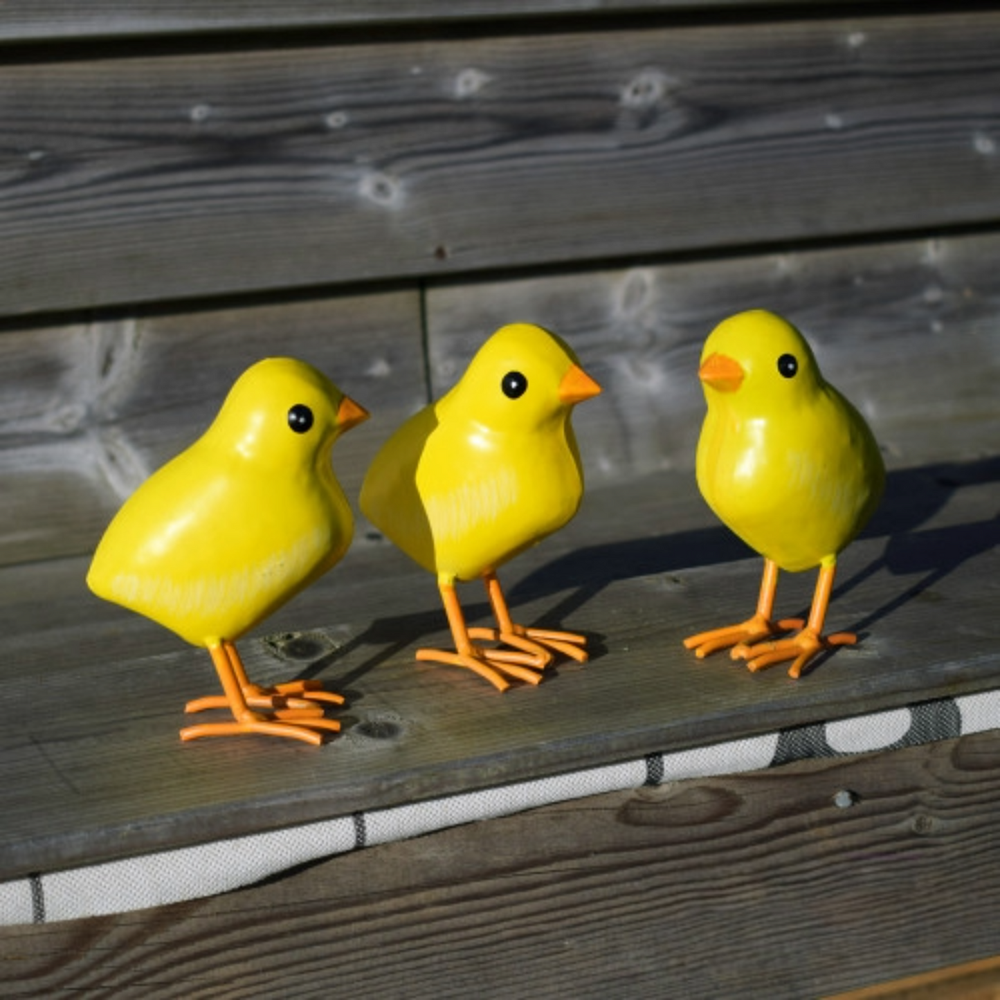 Realistic Metal Easter Chicks - Set of 3