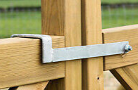 Throw Over Loop Gate Latch 14" Heavy Duty Galv 3" Wide for Horse Stables Barn