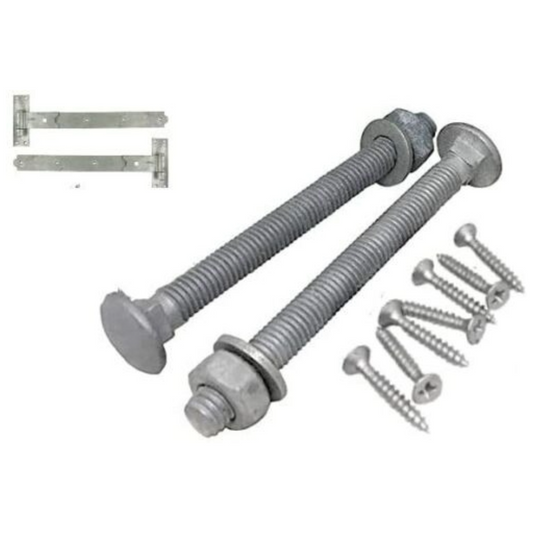 Set of FIXINGS (ONLY) for GALVANISED Hook & Bands 10" - 24"