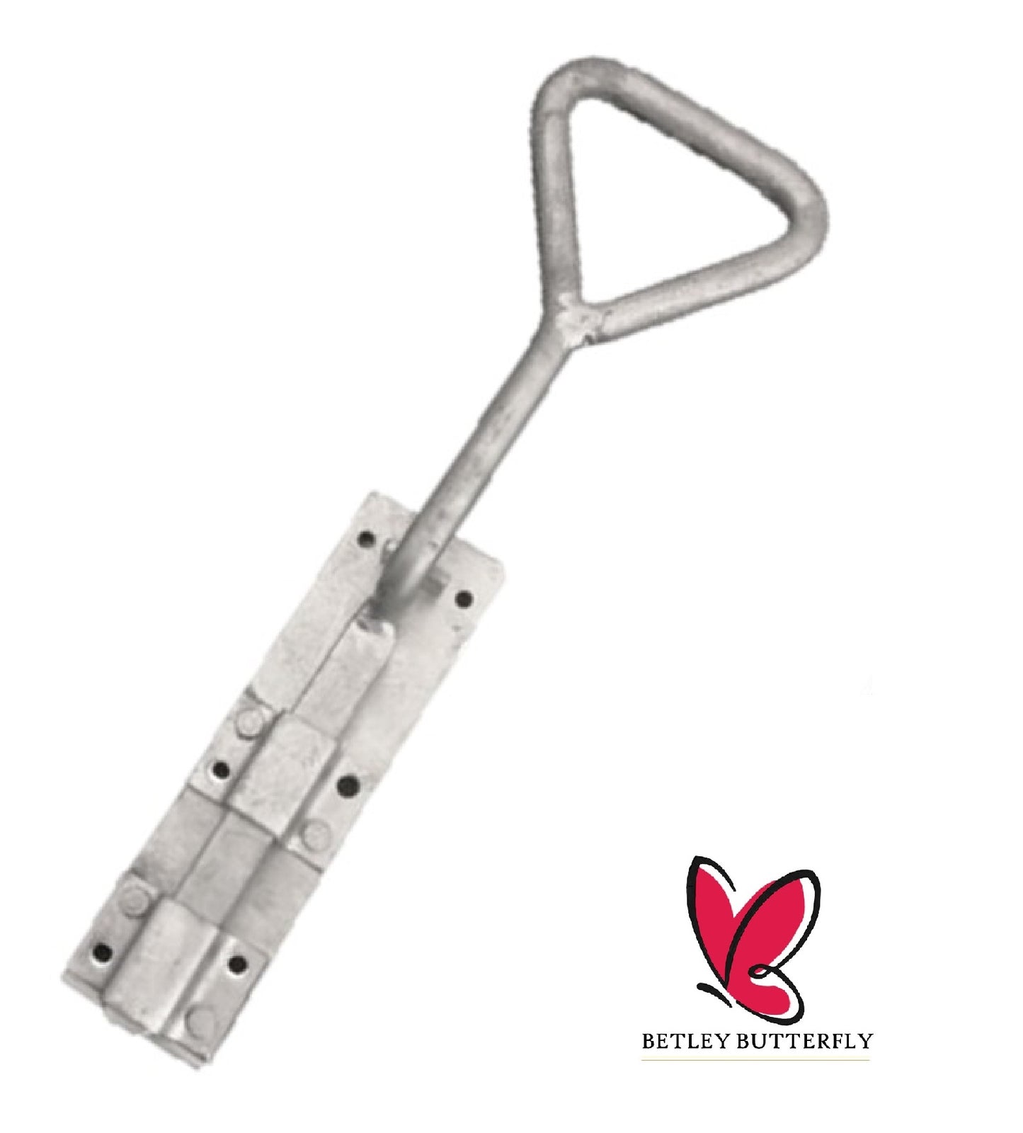 Bow Handle Drop Down Bolt 12" - 24" Gate Garage HEAVY DUTY Black Galvanised