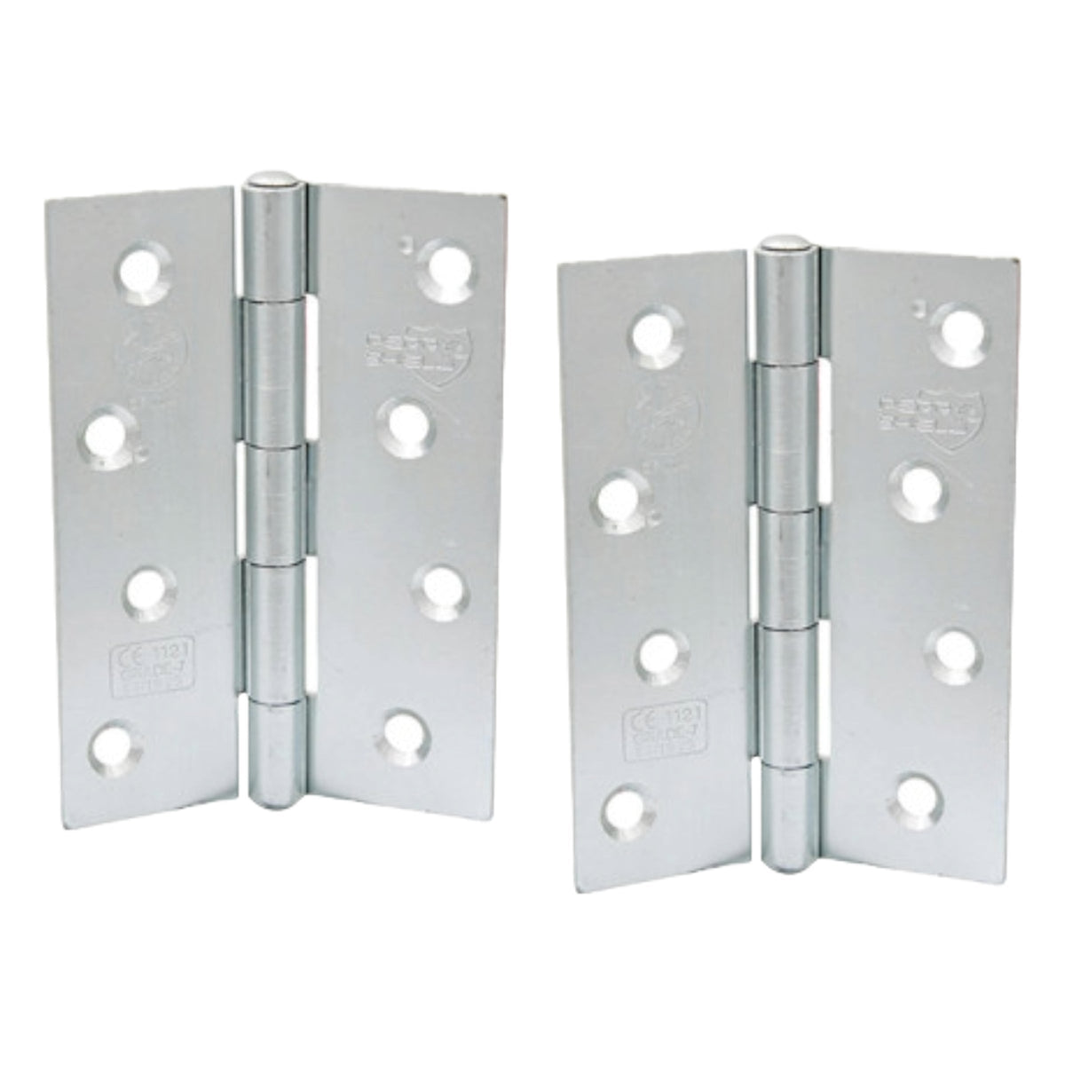 Marketplace JPG companion for Perry Shield Grade CE7 Zinc 4" Certifire Fire Door Butt Hinge with Spun Pin - FD60 (No Screws) - 100mm