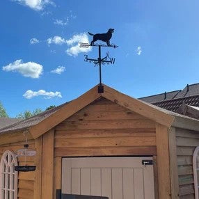 Metal Golden Retriever Dog Silhouette Weathervane