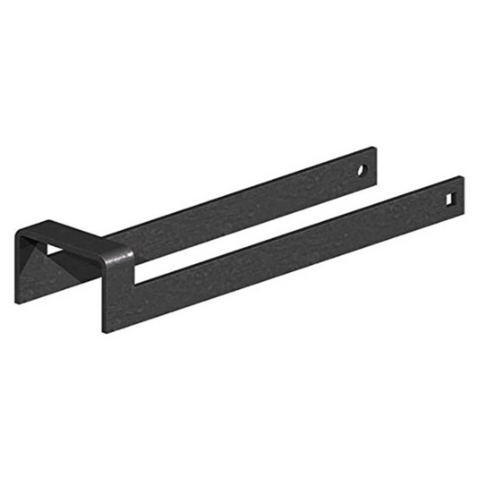 Throw Over Loop Gate Latch 12" Heavy Duty Black 2" Wide for Horse Stables Barn