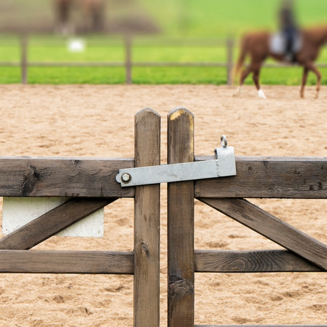 Throw Over Loop Gate Latch 14" Heavy Duty Galv 3" Wide for Horse Stables Barn