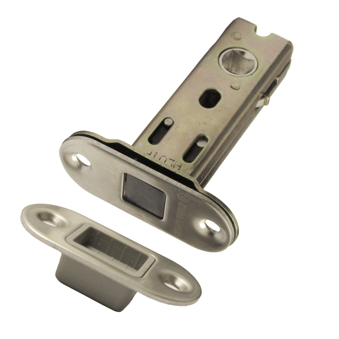 Magnetic Tubular Mortice Latch 57mm Backset Eurospec Round Satin Stainless Steel 3" for Doors
