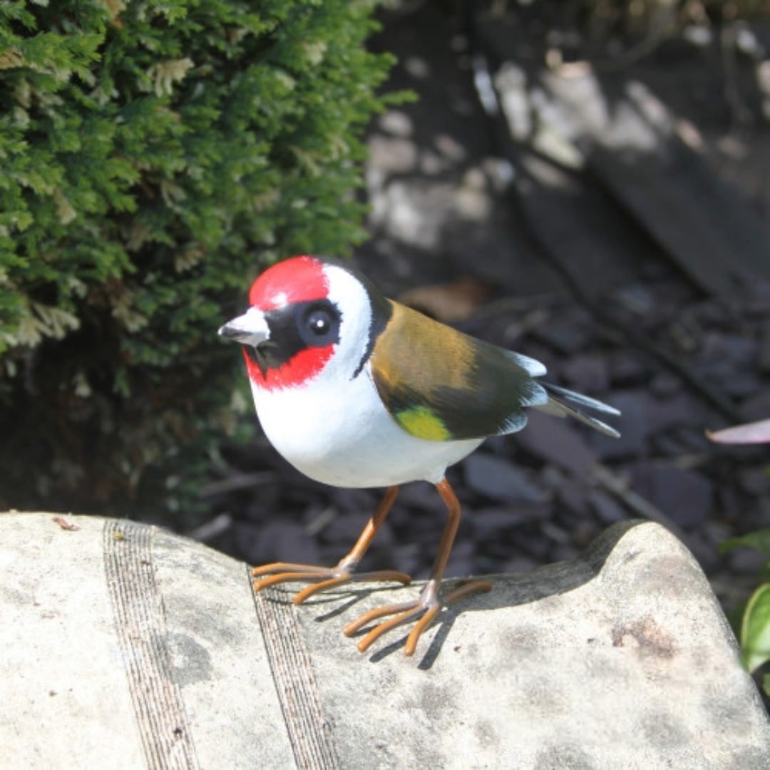 Metal Goldfinch Garden Ornament