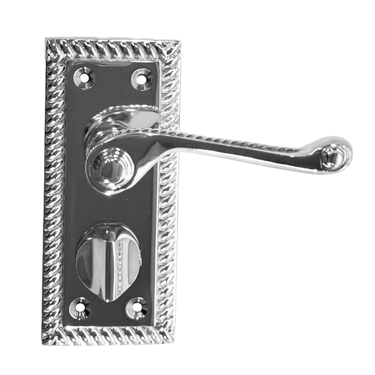 Marketplace JPG companion for Georgian Door Handles Privacy WC Bathroom Pack Chrome 108mm X 48mm Scroll Lever