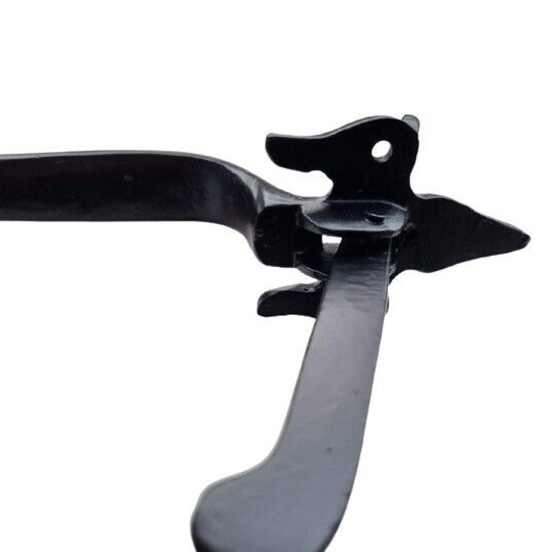Suffolk Latch Antique Black Fleur De Lys Thumb Latch Cast Iron - Indoor/Outdoor