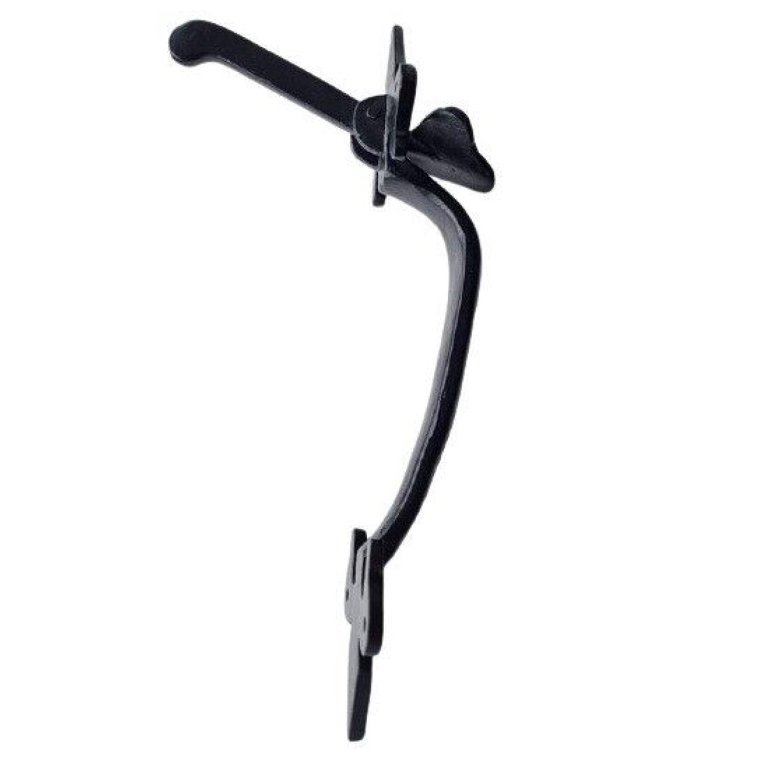 Suffolk Latch Antique Black Fleur De Lys Thumb Latch Cast Iron - Indoor/Outdoor