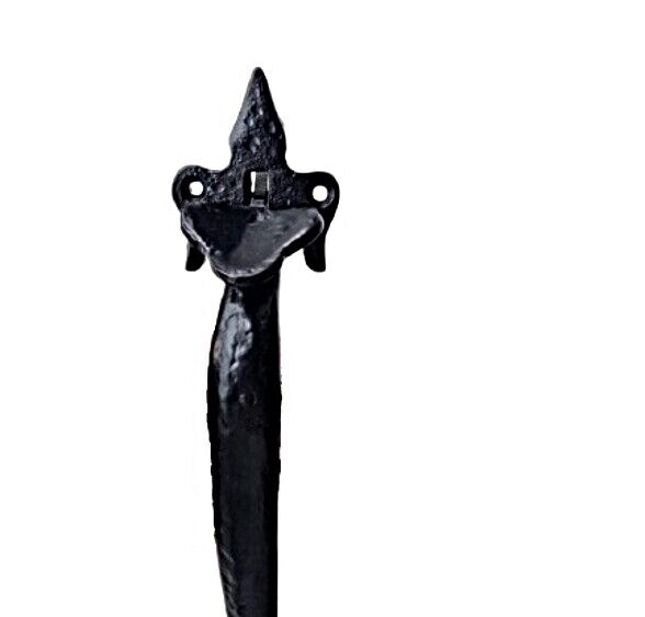 Suffolk Latch Antique Black Fleur De Lys Thumb Latch Cast Iron - Indoor/Outdoor