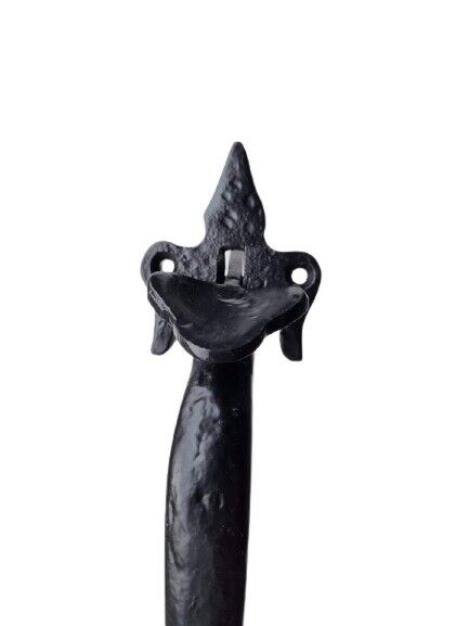 Suffolk Latch Antique Black Fleur De Lys Thumb Latch Cast Iron - Indoor/Outdoor