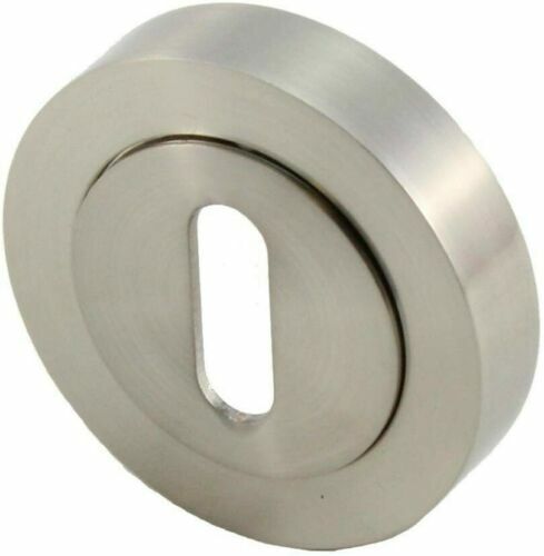 Escutcheon Satin Pair Keyhole Cover Mortice Door Lock Cover