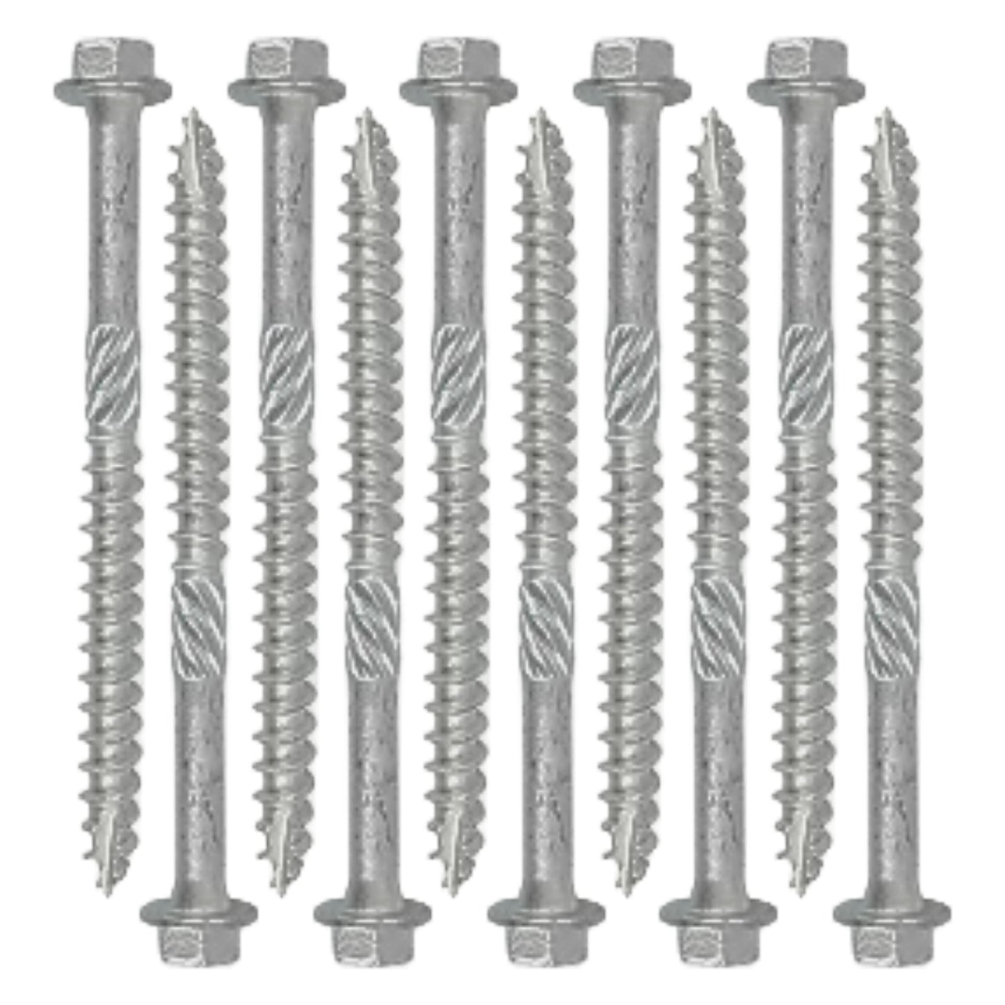 Marketplace JPG companion for Hex Head Timber Screws 10 X 100mm Flanged Thread Cutting, Pack of 50 - 8mm
