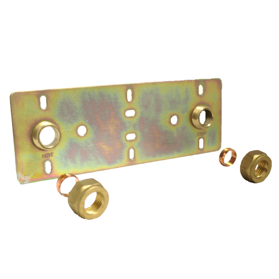 Shower Fixings Plate Concealed for Exposed Bar Valve 150mm