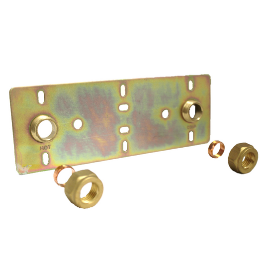 Shower Fixings Plate Concealed for Exposed Bar Valve 150mm