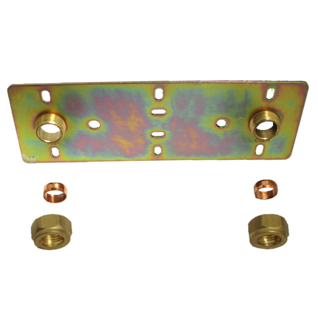 Shower Fixings Plate Concealed for Exposed Bar Valve 150mm