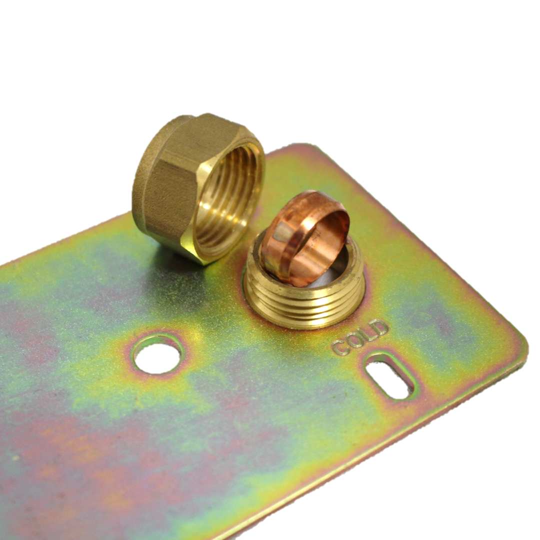 Shower Fixings Plate Concealed for Exposed Bar Valve 150mm