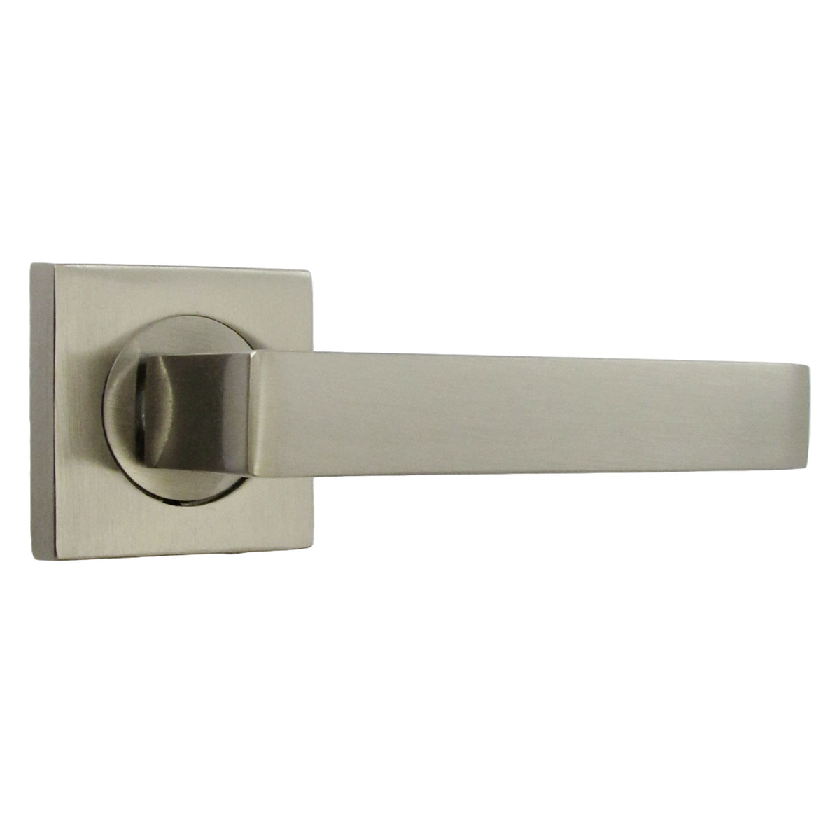 Marketplace JPG companion for Cafri Door Handle Satin Nickel Rectangular Lever on Square Rose Internal Latch Handles