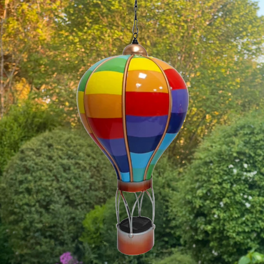 Spectrum Solar Hot Air Balloon – Outdoor Hanging LED Light for Garden, Patio & Porch Décor