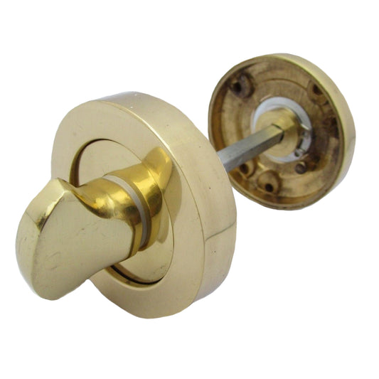 Marketplace JPG companion for Bathroom WC Door Thumb Turn & Release Toilet Polished Brass - 10mm