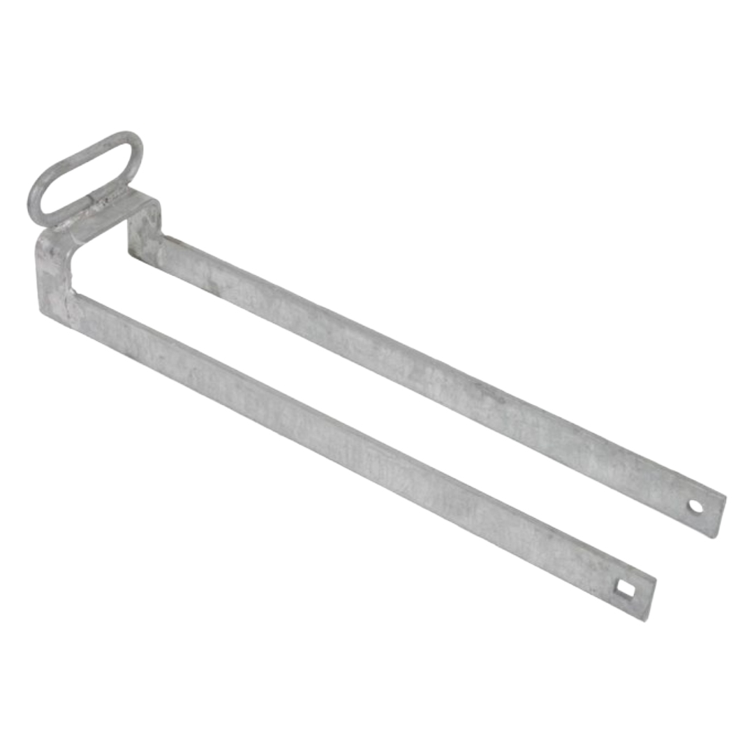 Loquet de portail à boucle à jeter, robuste, galvanisé, 35,6 cm, 7,6 cm de large, pour écuries et granges