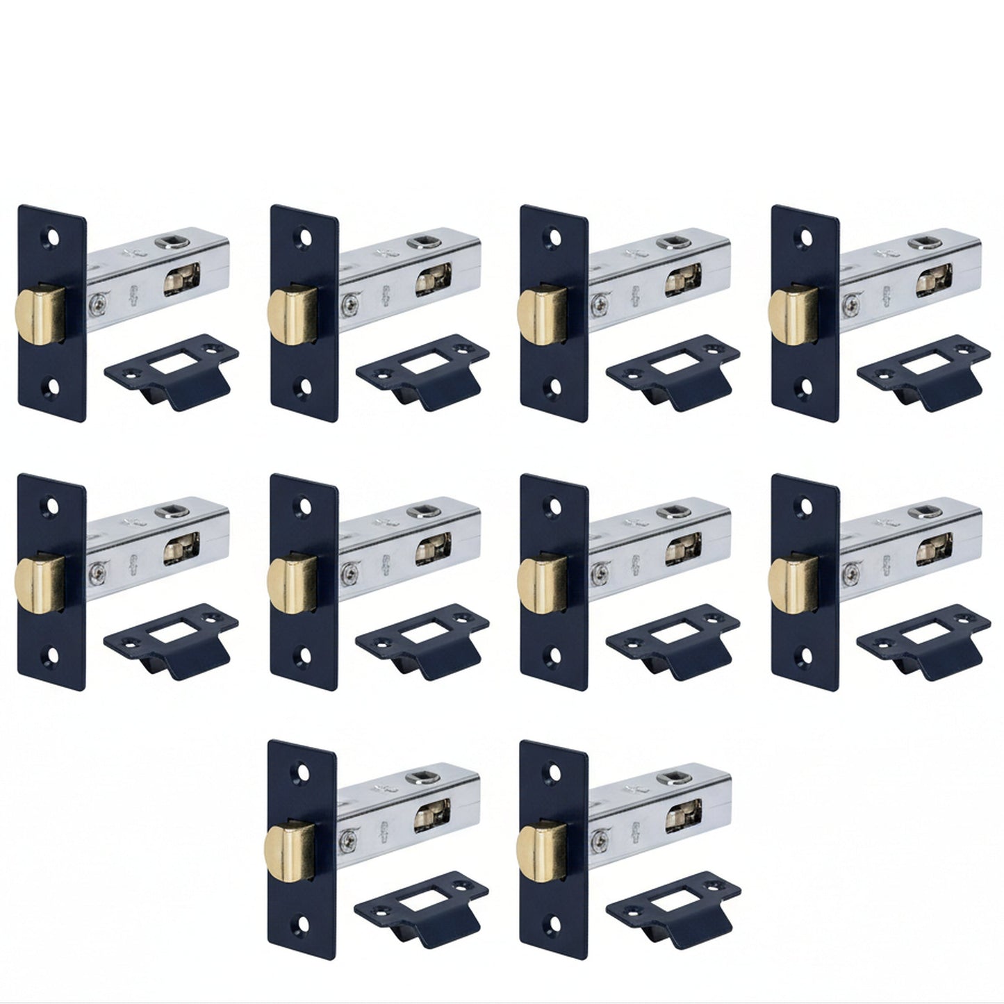 Marketplace JPG companion for Mortice Tubular Door Latch 2.5" 63mm Internal Door Catch Black 1-10