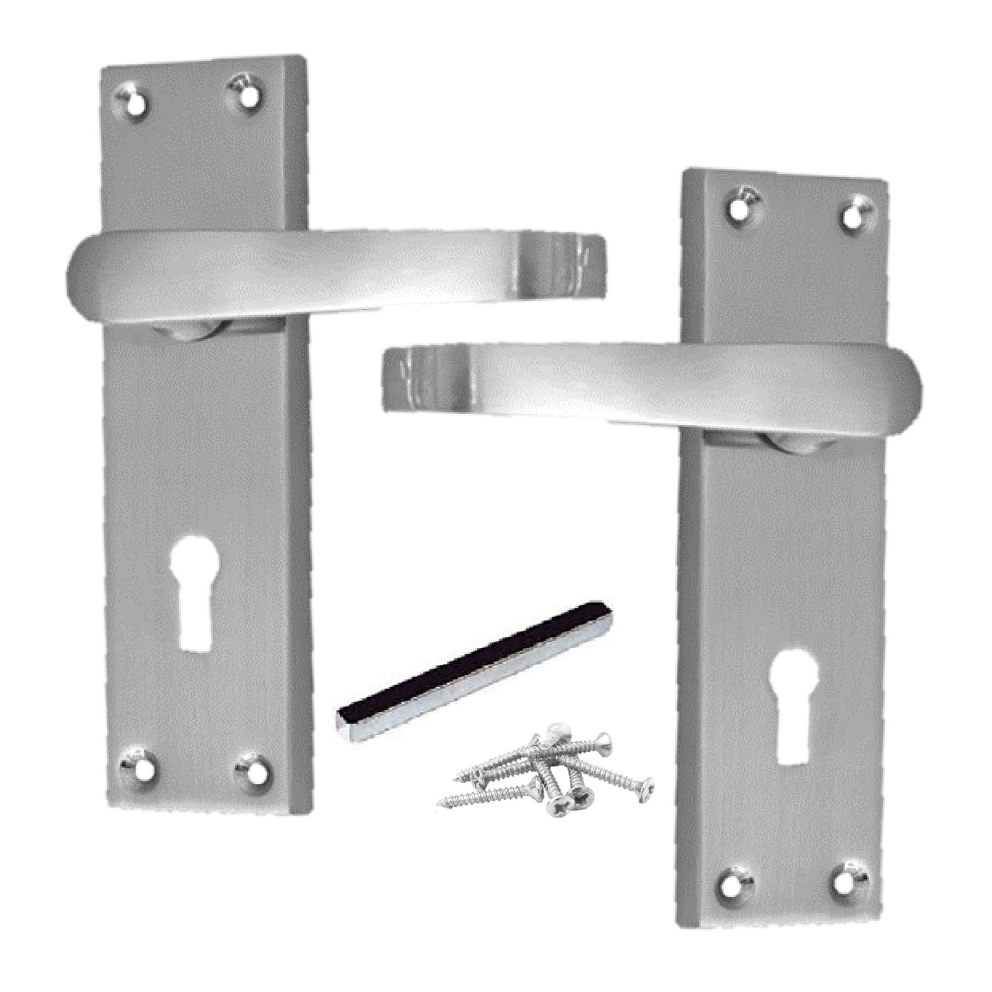 Marketplace JPG companion for Door Handles Straight Lever Lock - Satin 150 X 40mm