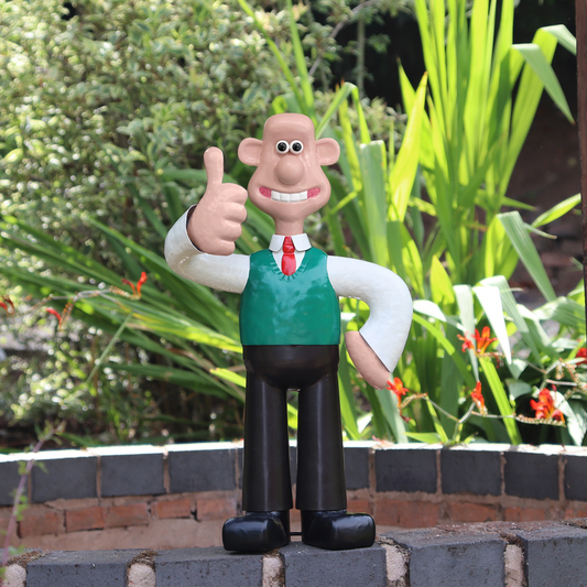 Wallace Metal Garden Sculpture Gromit & Aardman