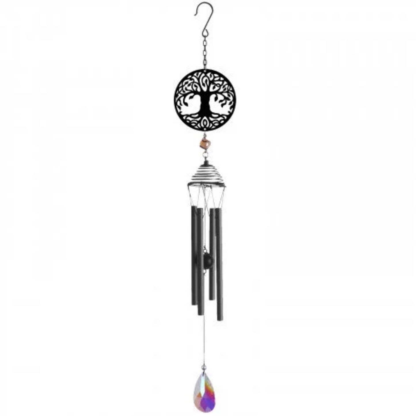 Marketplace JPG companion for Silhouette Tree of Life Wind Chime - Black