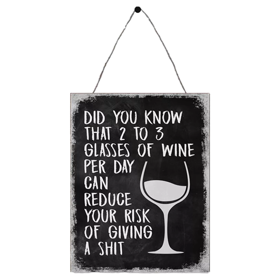 Wine Can Reduce the Risk of Giving a Sh** Metal Plaque