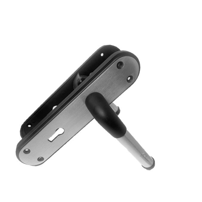 Door Handles Matt BLACK Satin Duo Interior Lever LOCK Marina Deluxe Modern D1
