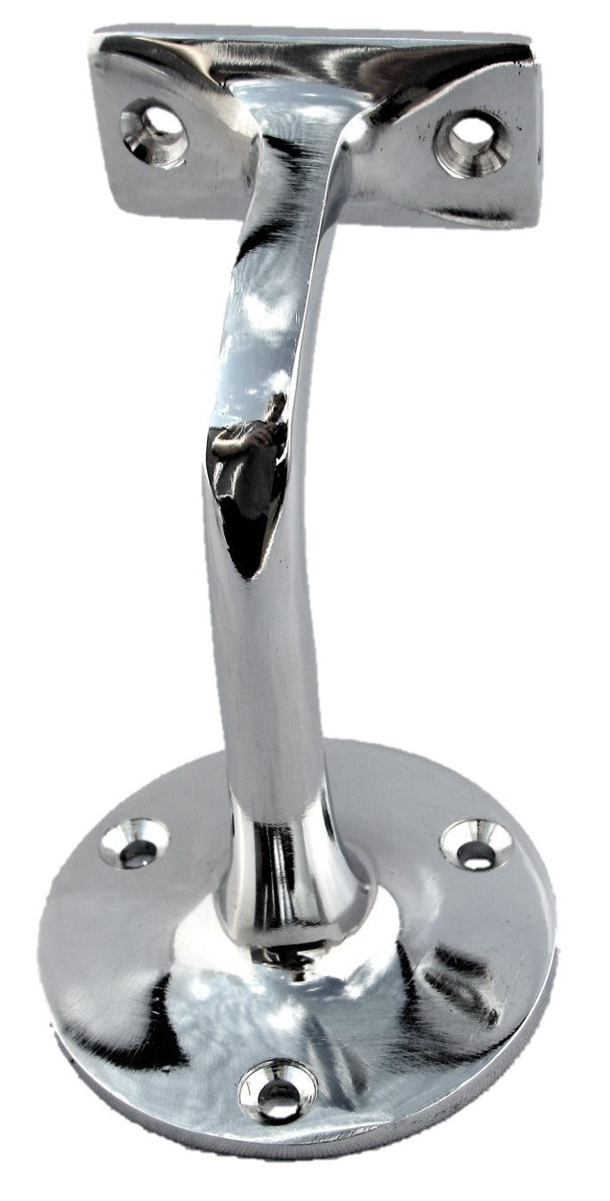 2-5 Chrome Handrail Bannister Support Stair Rail Bracket Fixing Wall Mounted D1