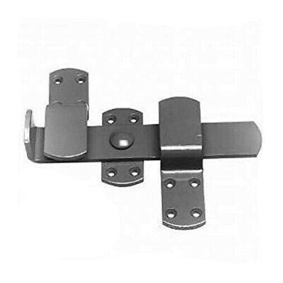 BLACK FINISH HEAVY DUTY KICK OVER STABLE DOOR LATCH GATE CATCH D1