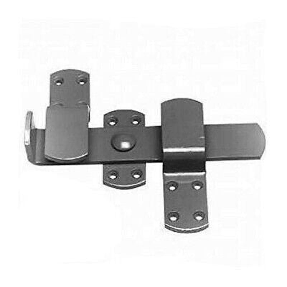 BLACK FINISH HEAVY DUTY KICK OVER STABLE DOOR LATCH GATE CATCH D1