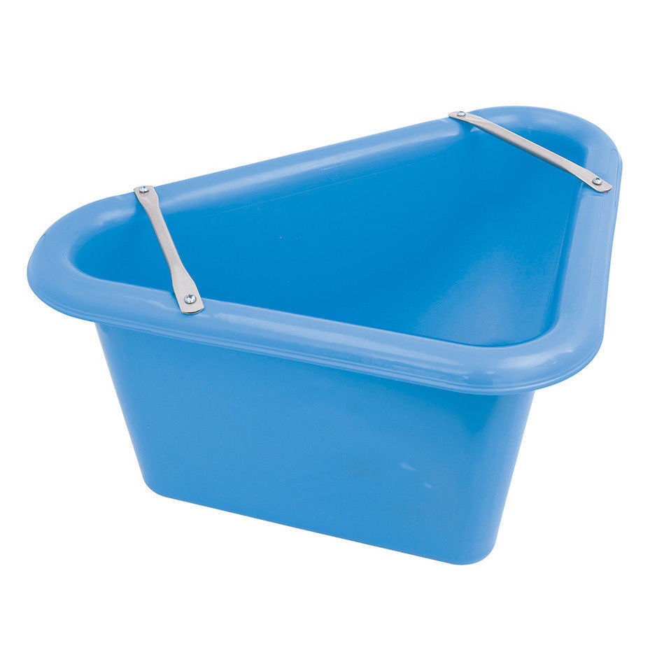 Perry Equestrian Triangular Feed Manger Stable Horse Water + Support Bracket