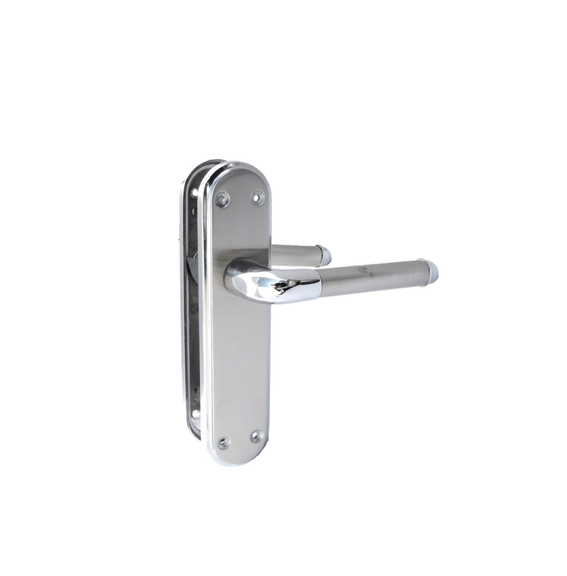 Door Handles Chrome Satin Two Tone Interior Lever Latch Marina Delux Modern D1