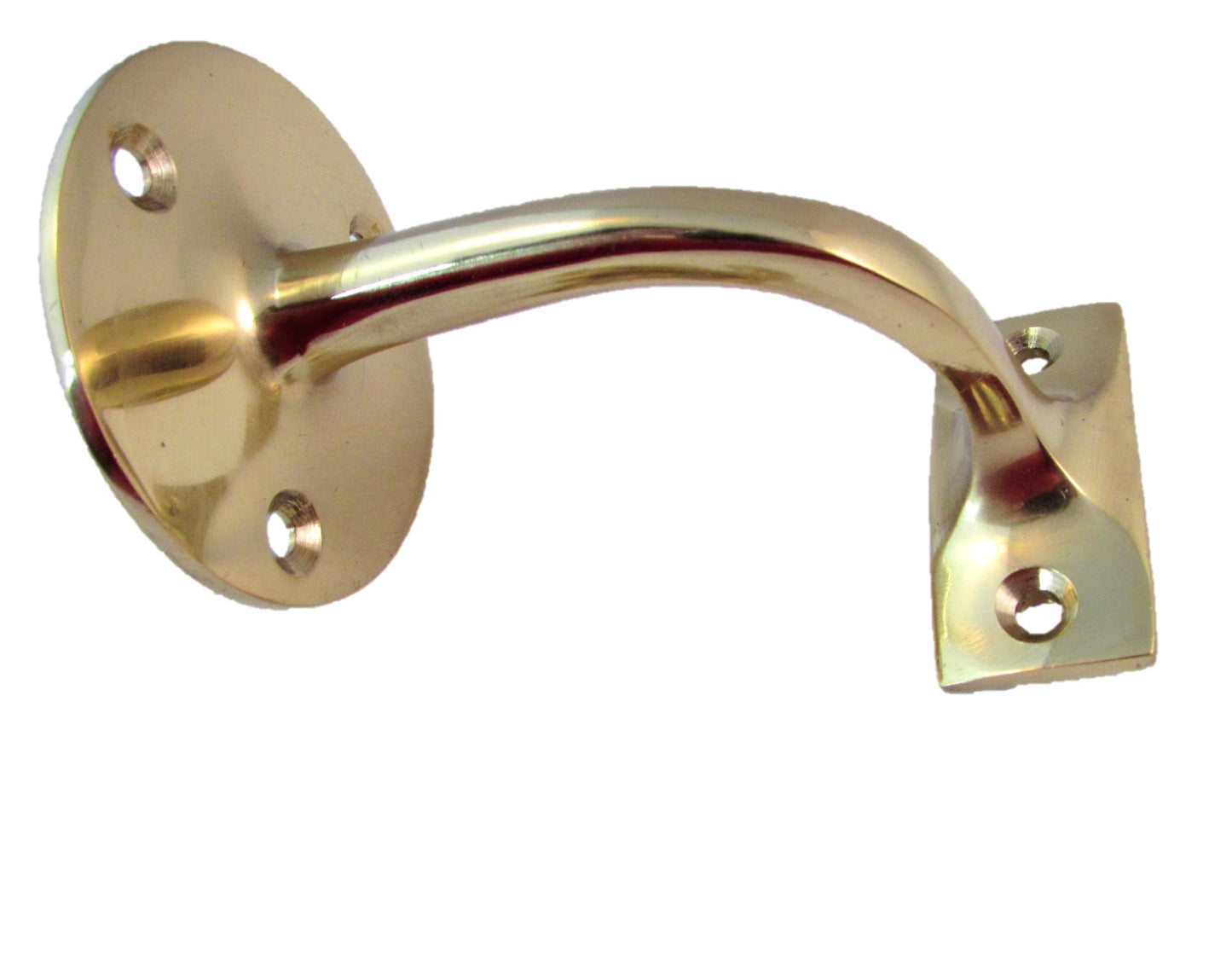 2-5 Brass Finish Handrail Bannister Support Stair Rail Bracket Fixing D25