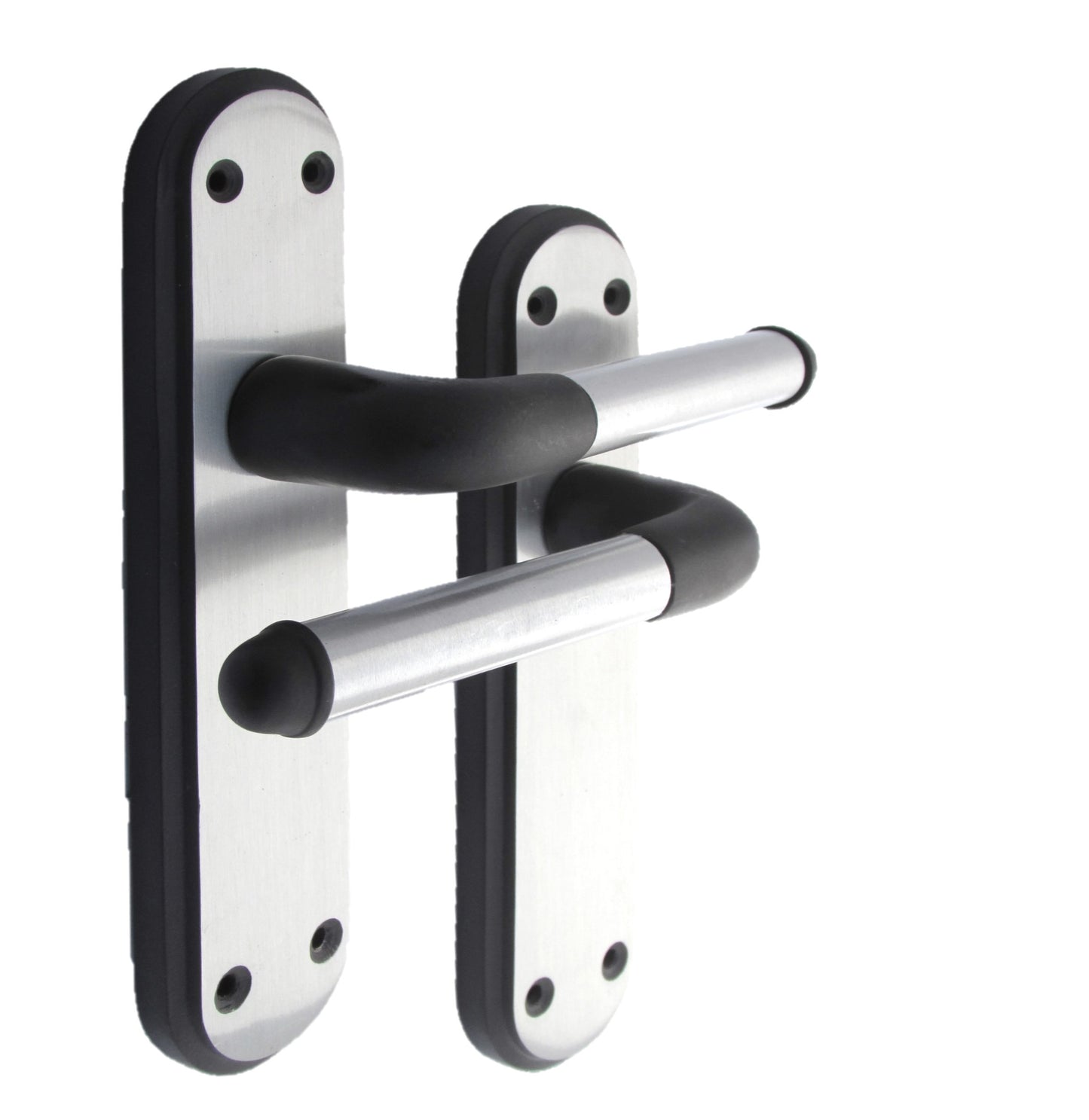 Door Handles Matt BLACK - Satin Interior Lever Latch Marina Deluxe Modern D2