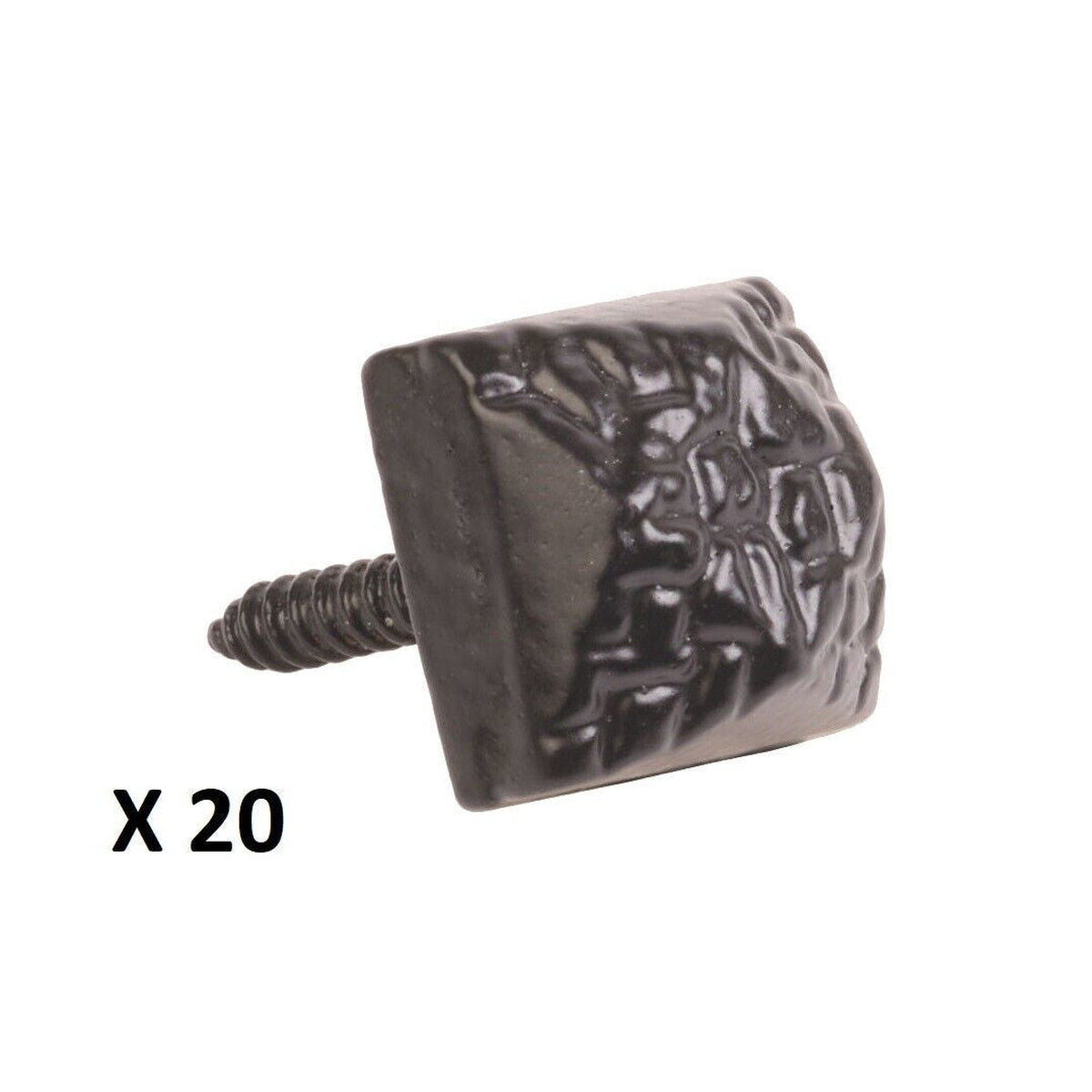 PERRY 19mm Black Powder Antique Door Studs Decorating Doors D1