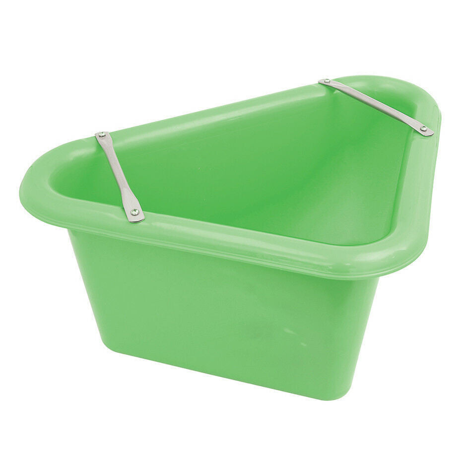Perry Equestrian Triangular Feed Manger Stable Horse Water + Support Bracket