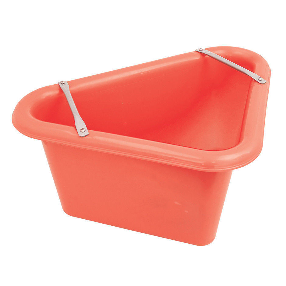 Perry Equestrian Triangular Feed Manger Stable Horse Water + Support Bracket