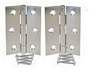 Satin Victorian Scroll Lever Lock Entrance Door Handles with Lock + Hinges D1