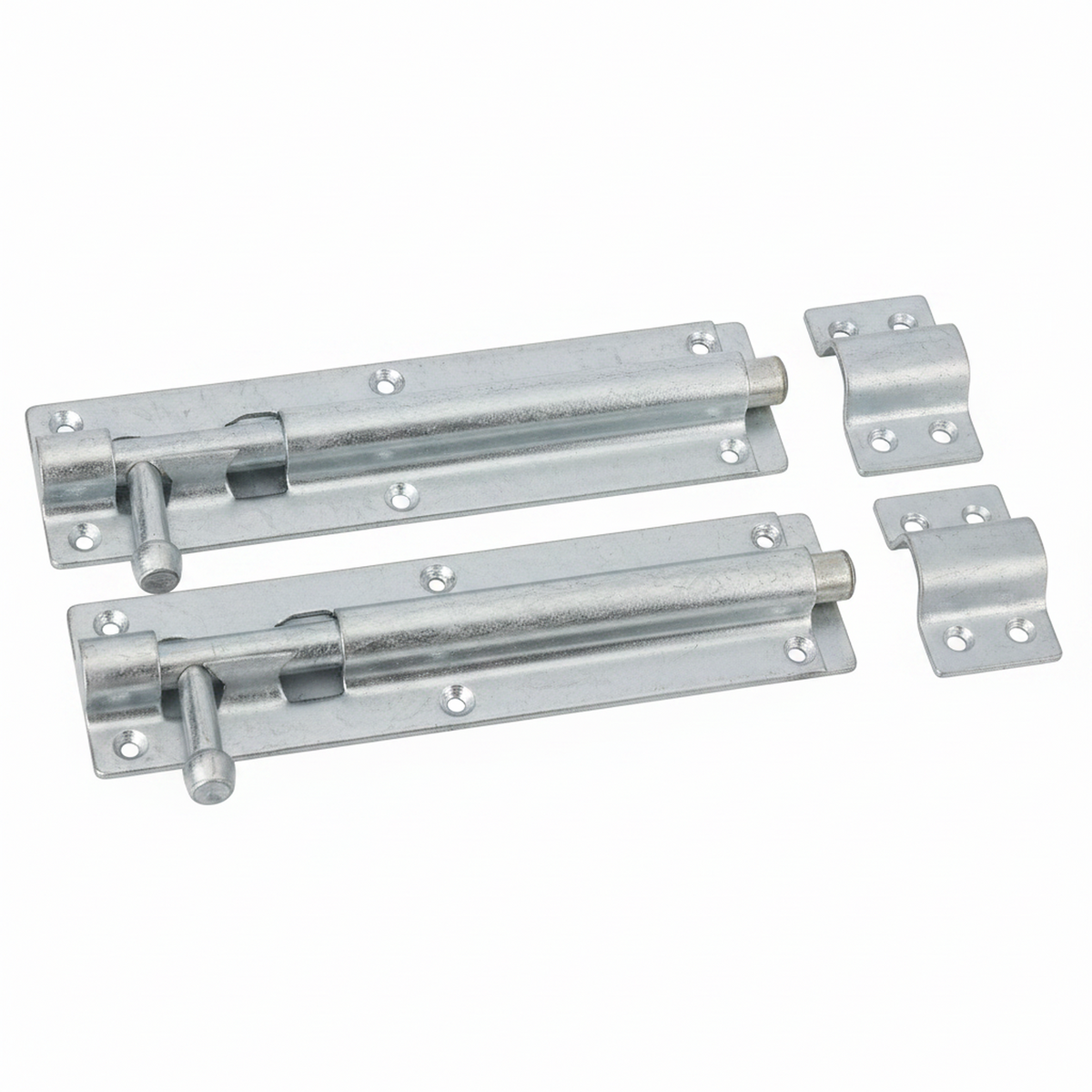 2 PACK 6" GALVANISED TOWER BOLT Gate Shed Slide Latch Lock Bolts Heavy Duty D1