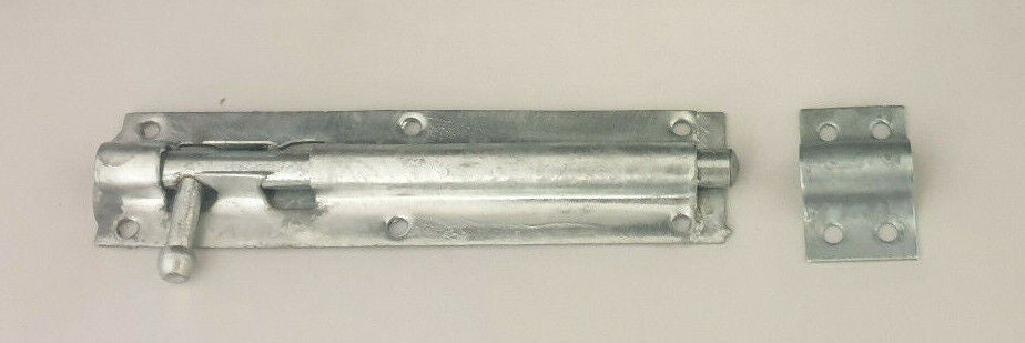 2 PACK 6" GALVANISED TOWER BOLT Gate Shed Slide Latch Lock Bolts Heavy Duty D1