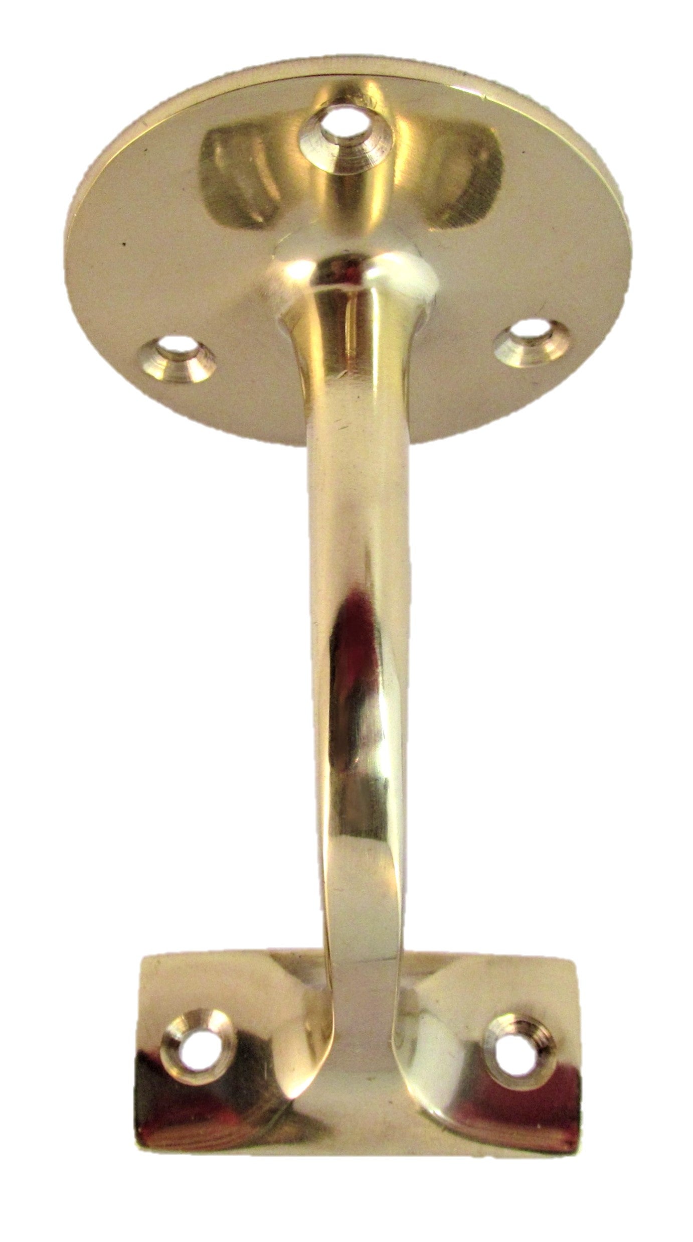 2-5 Brass Finish Handrail Bannister Support Stair Rail Bracket Fixing D25