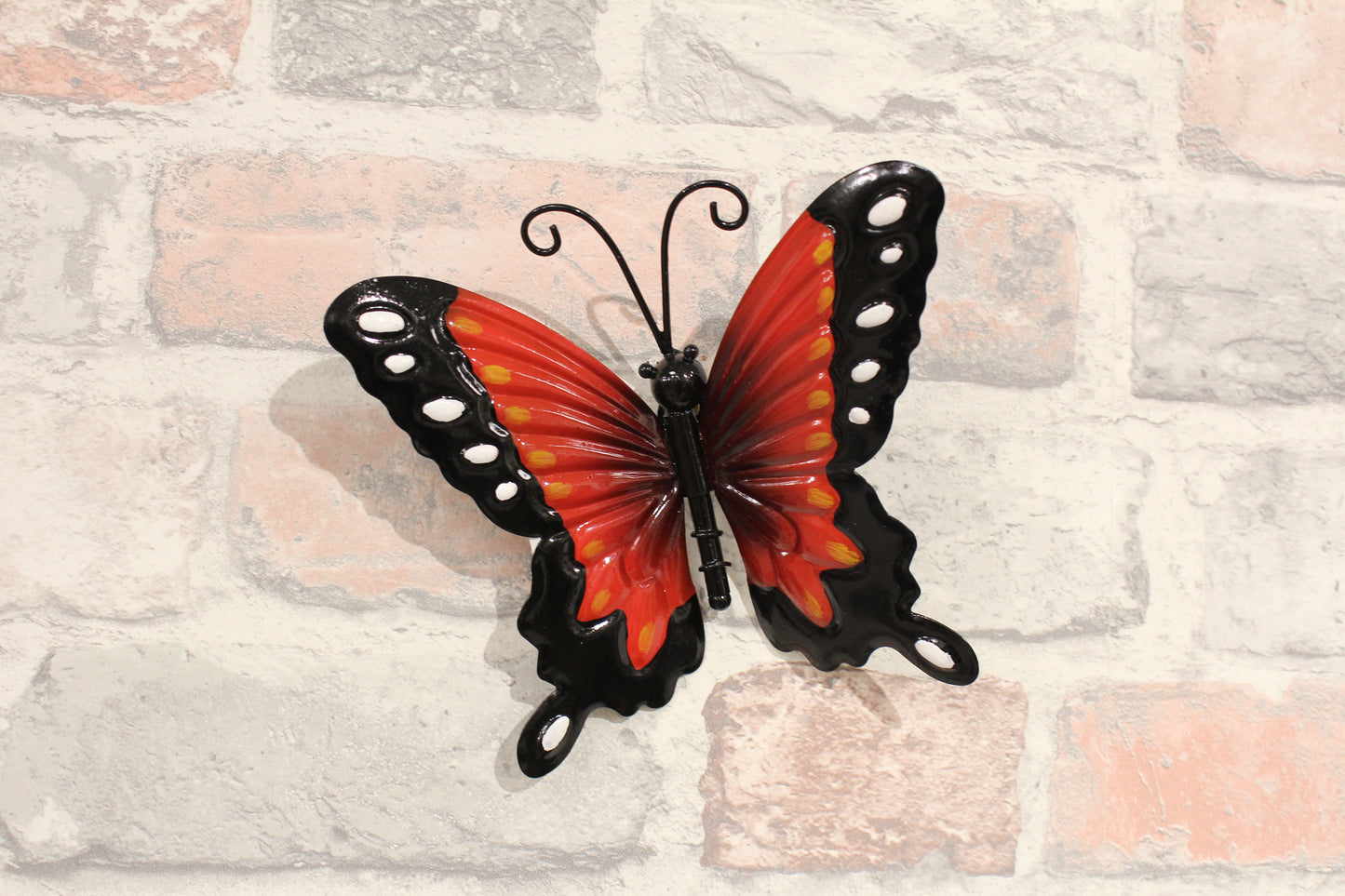 Metal Butterfly Red Orange Blue Purple