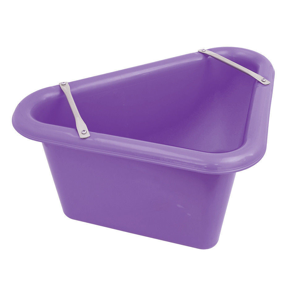 Perry Equestrian Triangular Feed Manger Stable Horse Water + Support Bracket