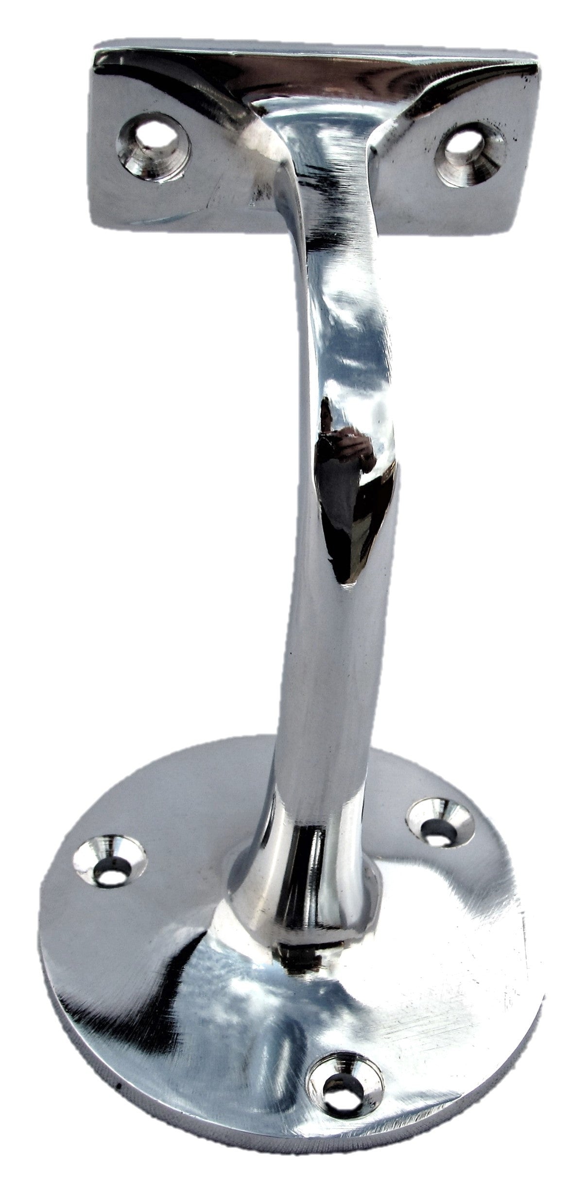 2-5 Chrome Handrail Bannister Support Stair Rail Bracket Fixing Wall Mounted D1